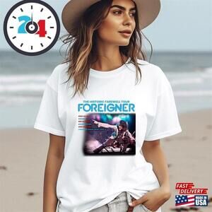 Foreigner The Histroric Farewell Tour  Shirt Concert Band Fan T-Shirt